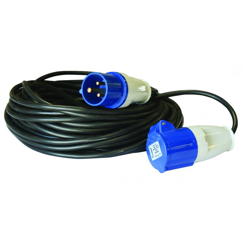Cable alargador P17 CEE, 25 metros