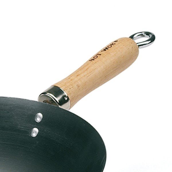 HOT WOK sartén de 35 cm de acero al carbono - Imagen 2