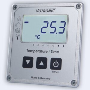 Votronic LCD Termómetro / Reloj S (con sensor externo)