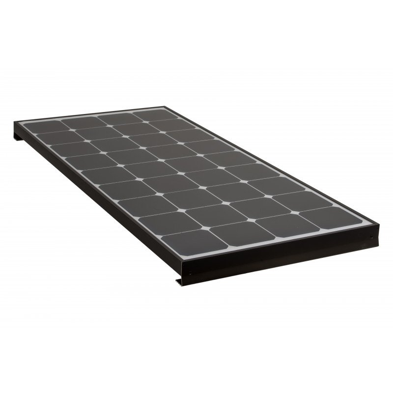 Panel solar booster de 170W negro para autocaravanas, camper, rv