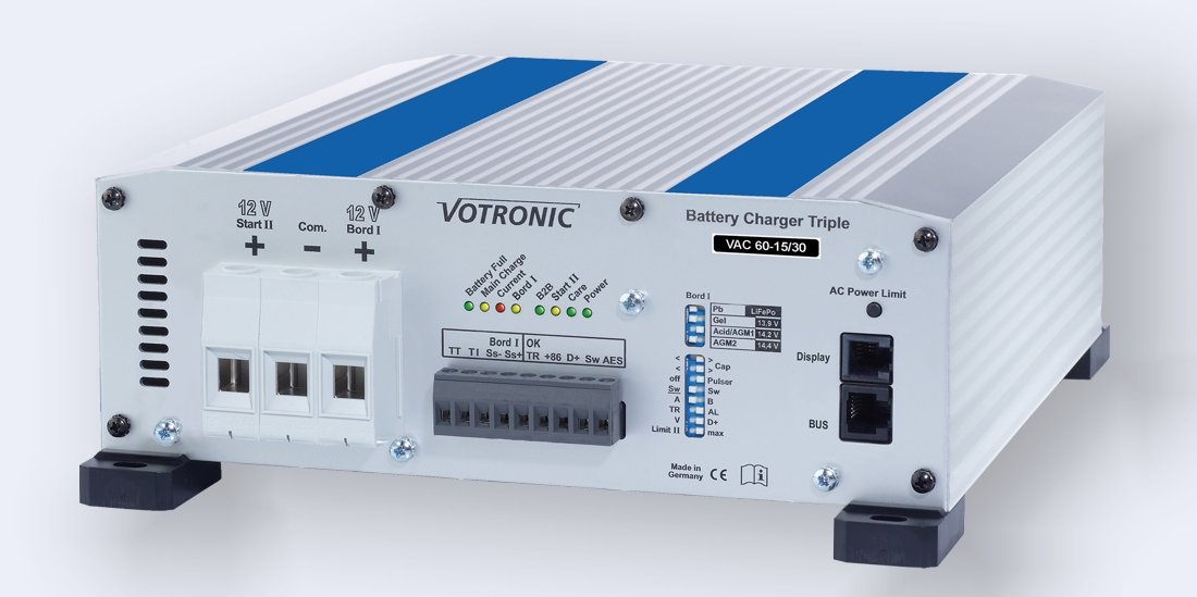 Votronic Cargador de batería VAC 60-15/30 Triple CI